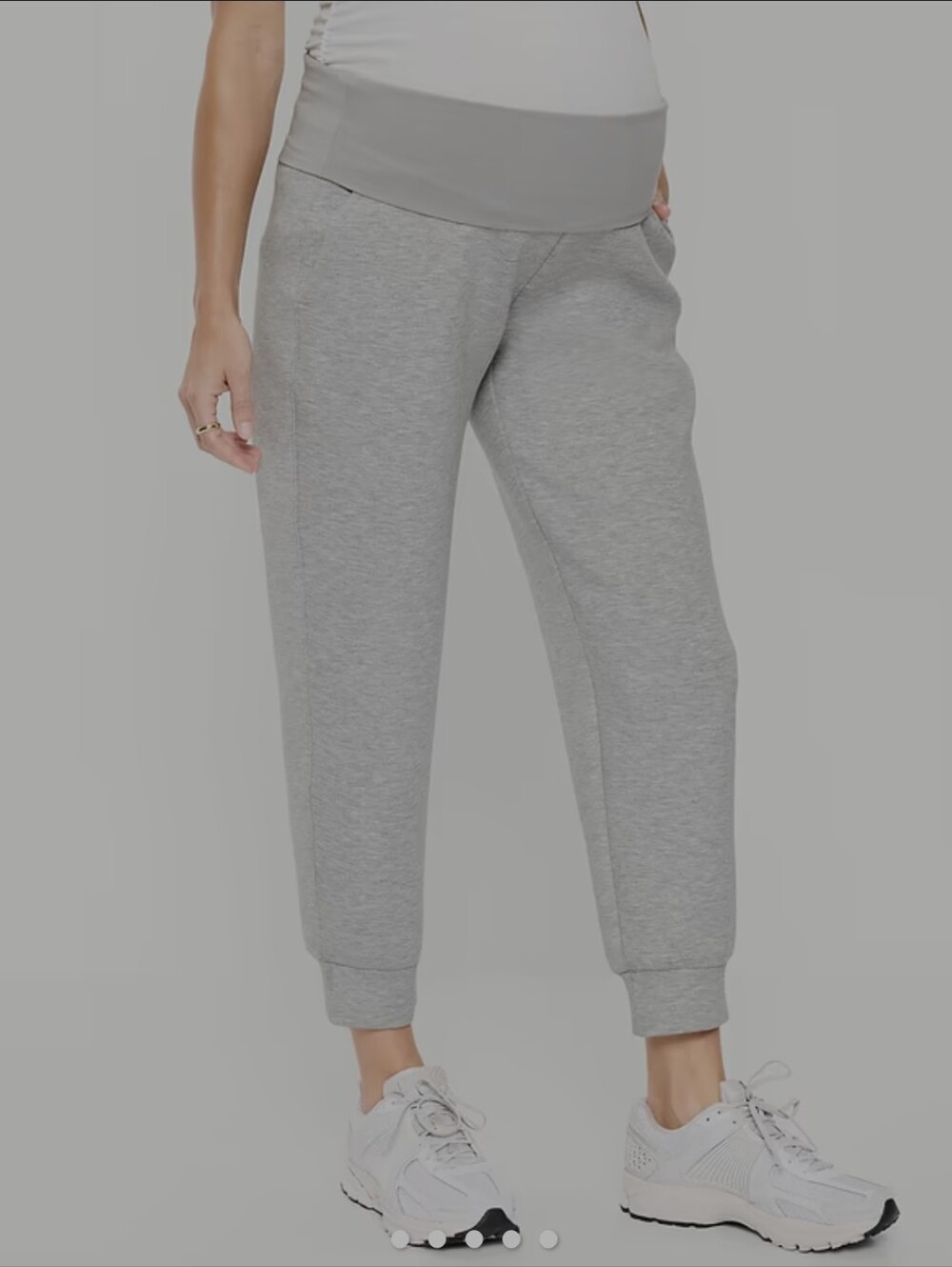 Women’s Bounce Fleece Maternity Grey Jogger Pants